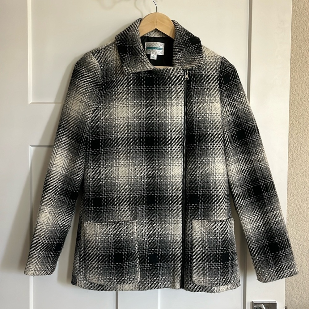 Pim + Larkin moto jacket coat (S)